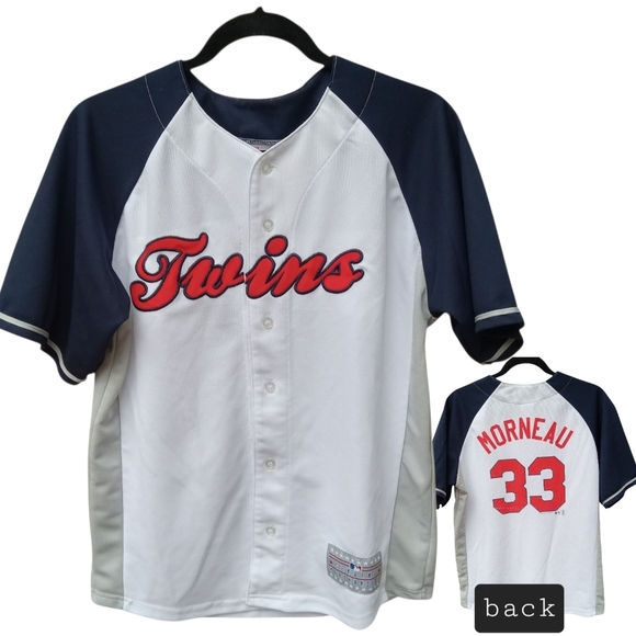 MLB Genuine Merchandise Minnesota Twins Justin Morneau #33 Jersey Size 14/16 - Picture 1 of 9